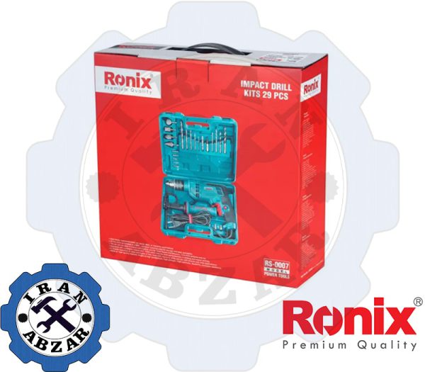 ست ترکیبی دریل برقی 29 پارچه رونیکس مدل RS-0007