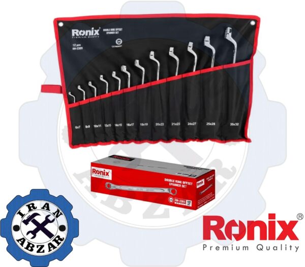 ست آچار دو سر رینگ رونیکس 12 عددی مدل RH-2305