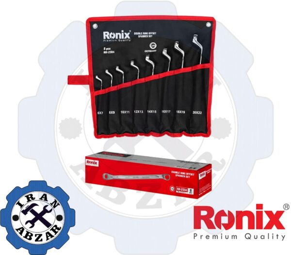 ست آچار دو سر رینگ رونیکس 8 عددی مدل RH-2304