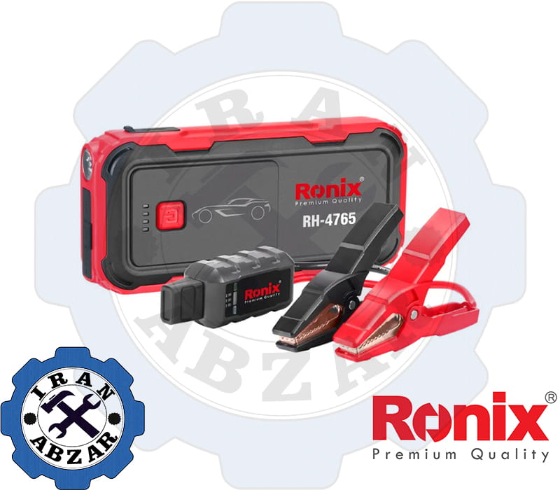 جامپ استارتر 1000 میلی آمپر شارژی رونیکس مدل RH-4765 جامپ استارتر 1000 میلی آمپر شارژی رونیکس مدل RH-4765