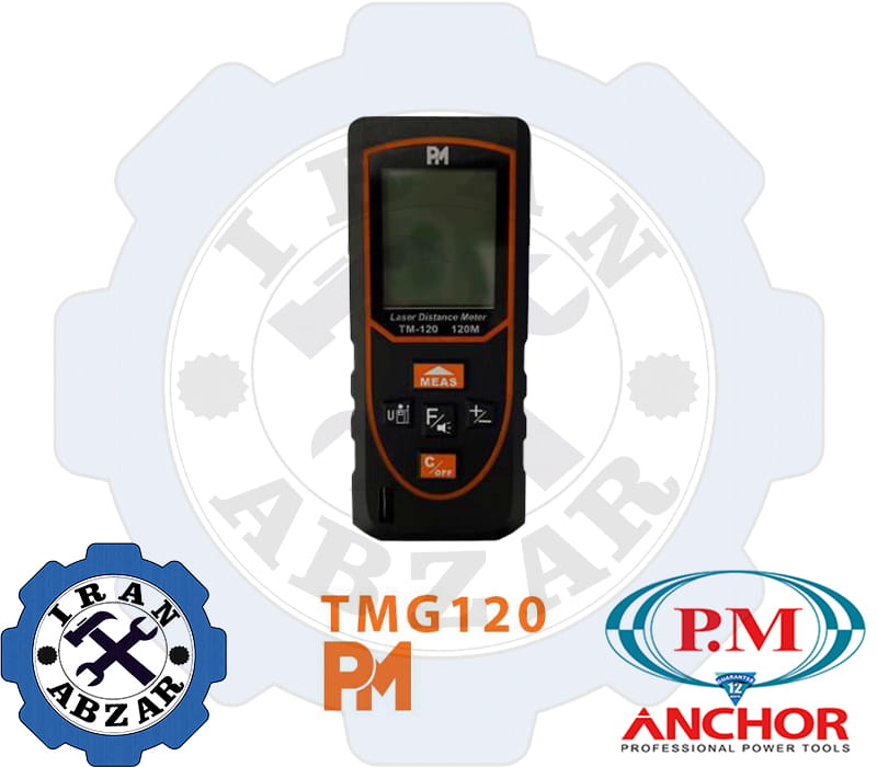متر لیزری 120 متری نور سبز شارژی پی ام مدل TMG-120 متر لیزری 120 متری نور سبز شارژی پی ام مدل TMG-120